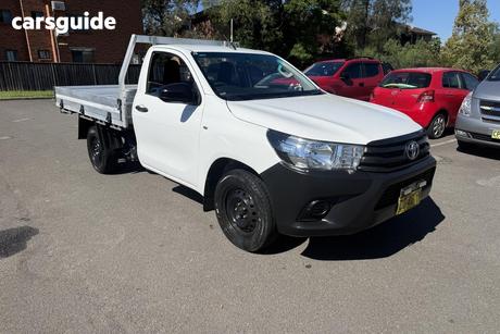 White 2018 Toyota Hilux Cab Chassis Workmate