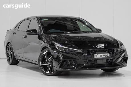 Black 2022 Hyundai I30 Sedan N Line Premium