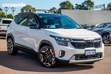 White 2024 Kia Seltos Wagon Gt-Line (Awd) (Two-Tone)