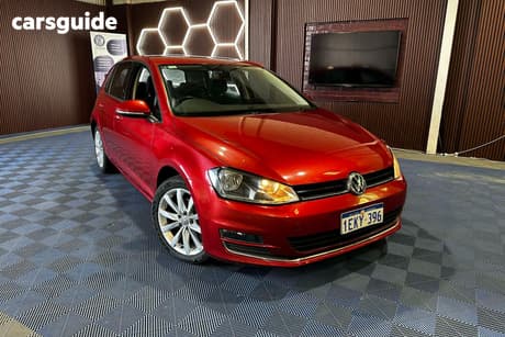 Red 2014 Volkswagen Golf Hatch 103 TSI HIGHLINE AU MY14
