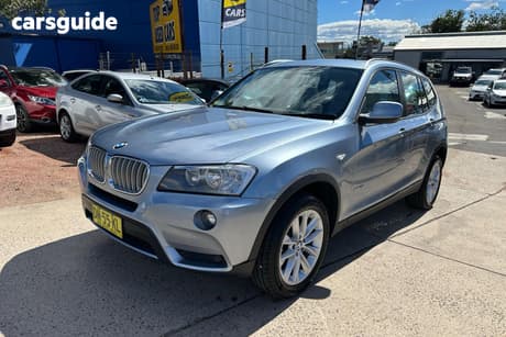 Blue 2011 BMW X3 Wagon Xdrive 28I