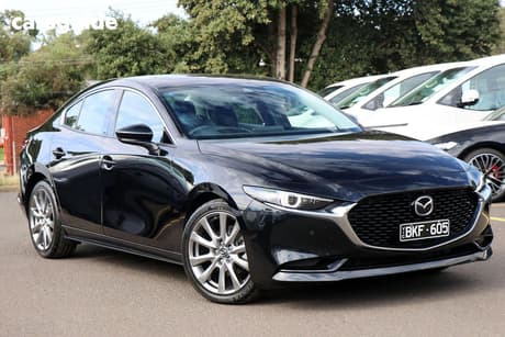 Black 2020 Mazda 3 Sedan G25 Astina