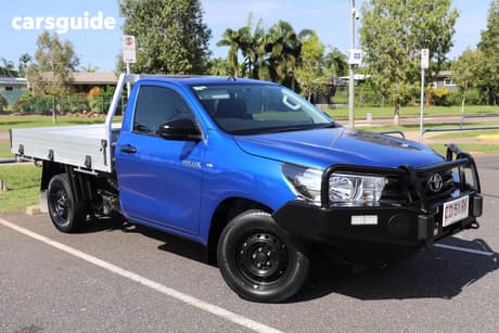 Blue 2018 Toyota Hilux Cab Chassis Workmate