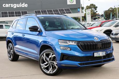 Blue 2025 Skoda Karoq Wagon Sportline (4X2) 110Tsi