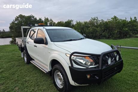 White 2017 Mitsubishi Triton Dual Cab Utility Glx (4X4)