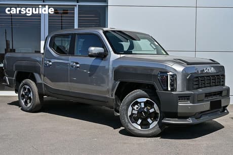 Grey 2025 Kia Tasman Double Cab Pick Up Sx (4X4) (Std) Black Fender