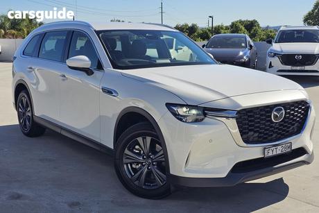 White 2025 Mazda CX-80 Wagon D50E Touring