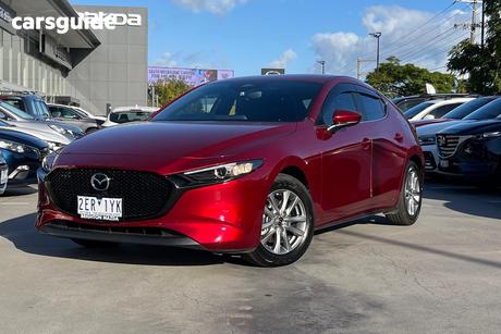 Red 2024 Mazda 3 Hatchback G20 Pure