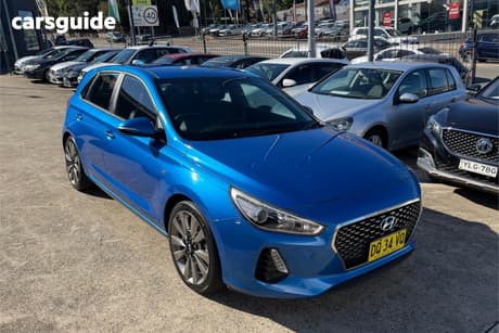 Blue 2017 Hyundai I30 Hatchback Sr