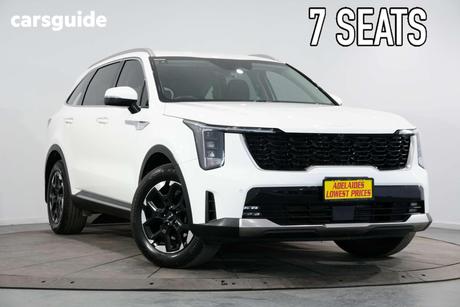 White 2024 Kia Sorento Wagon Sport 7 Seat