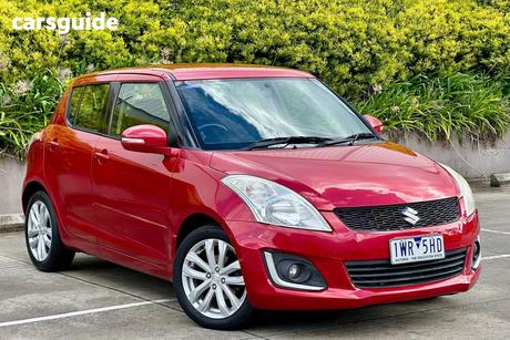 Red 2015 Suzuki Swift Hatchback Glx Navigator