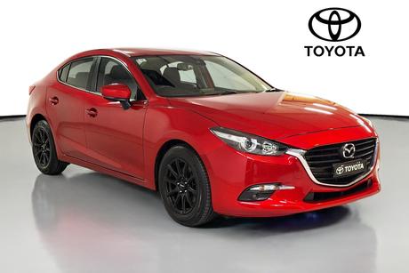 Red 2016 Mazda 3 Sedan Maxx
