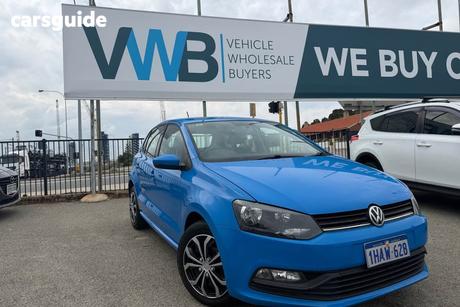 Blue 2015 Volkswagen Polo Hatchback 66 Tsi Trendline