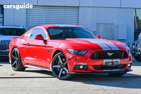Red 2017 Ford Mustang Coupe Fastback Gt 5.0 V8