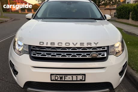 White 2016 Land Rover Discovery Sport Wagon Td4 180 Hse 7 Seat