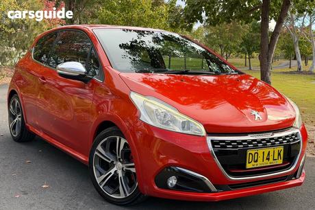 Orange 2015 Peugeot 208 Hatchback Gti