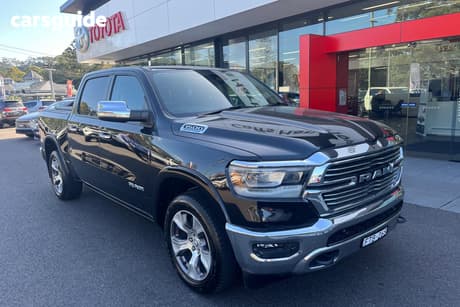 Black 2022 RAM 1500 Crew Cab Utility Laramie Rambox (Hybrid)