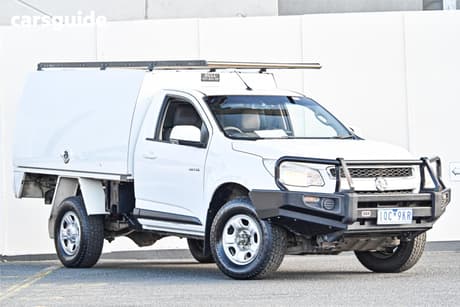 White 2014 Holden Colorado Cab Chassis Lx (4X4)