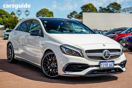 White 2017 Mercedes-Benz A45 Hatchback Amg