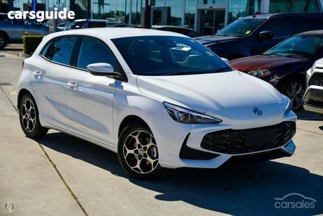 White 2025 MG MG3 Hatchback Excite Hybrid+