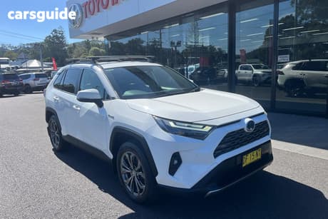 White 2022 Toyota RAV4 Wagon Gxl (2Wd) Hybrid