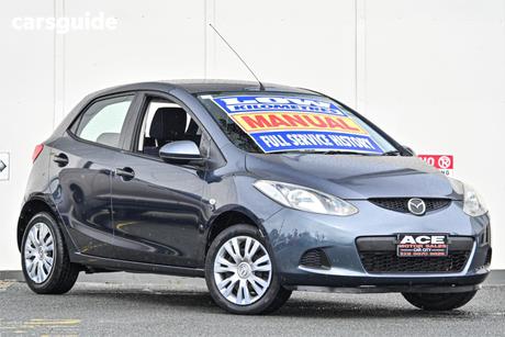 Grey 2008 Mazda 2 Hatchback Neo