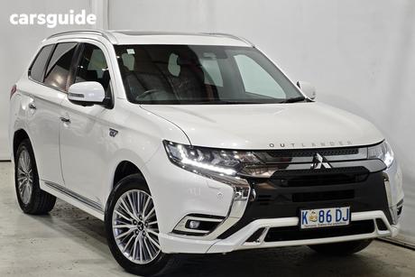 White 2021 Mitsubishi Outlander Wagon Phev Exceed 5 Seat (Awd)