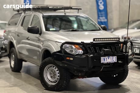 Grey 2018 Mitsubishi Triton Dual Cab Utility Glx (4X4)