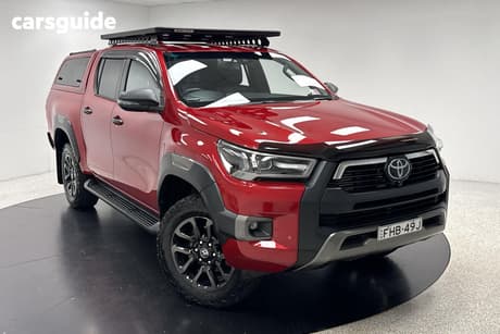Red 2021 Toyota Hilux Double Cab Pick Up Rogue (4X4)
