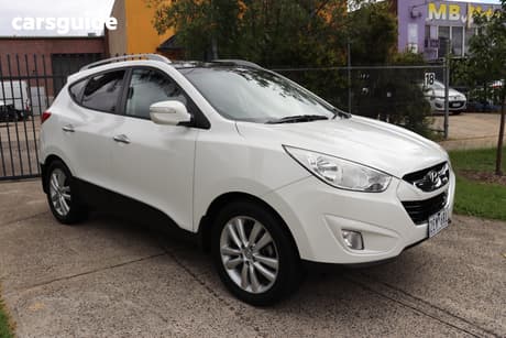 White 2013 Hyundai IX35 Wagon Highlander (Awd)