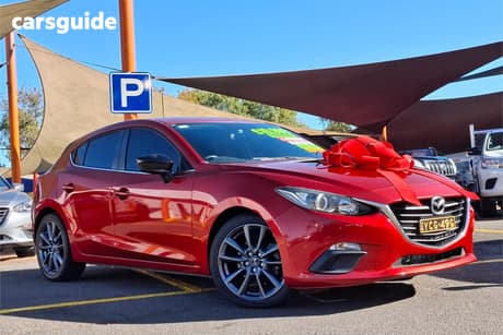 Red 2014 Mazda 3 Hatchback Maxx