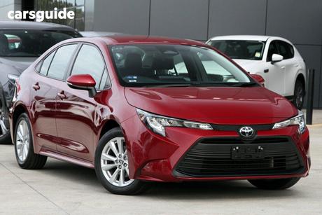 Red 2024 Toyota Corolla Sedan Ascent Sport
