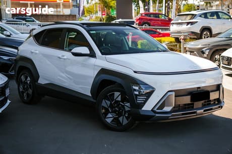 White 2026 Hyundai Kona Wagon Hybrid Premium