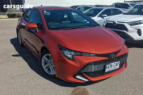 Red 2018 Toyota Corolla Hatchback Ascent Sport