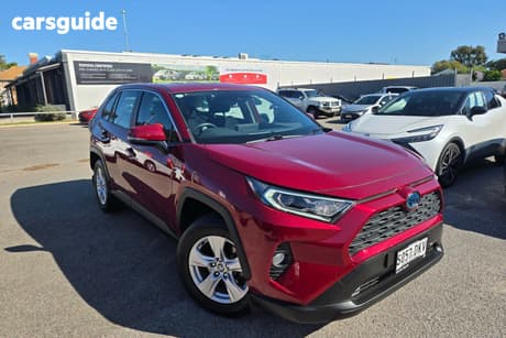 Red 2021 Toyota RAV4 Wagon Gx (Awd) Hybrid