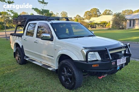 White 2003 Holden Rodeo Crew Cab Pickup Lt (4X4)