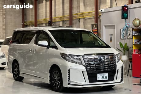 White 2016 Toyota Alphard Commercial