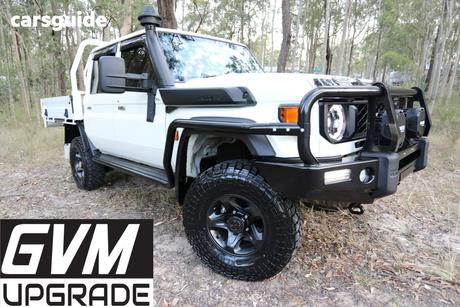 White 2025 Toyota Landcruiser 70 Series Double Cab Chassis Lc79 Gxl + Diff Locks