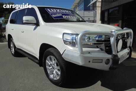 White 2021 Toyota Landcruiser Wagon Lc200 Vx (4X4)