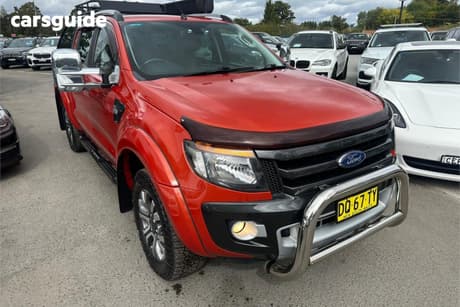 Orange 2014 Ford Ranger Crew Cab Utility Wildtrak 3.2 (4X4)