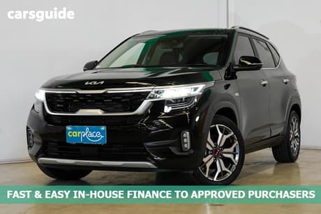 Black 2022 Kia Seltos Wagon Gt Line (Awd)