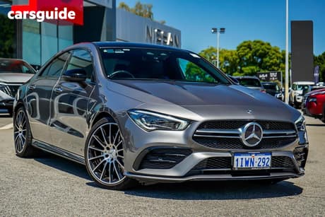 Grey 2022 Mercedes-Benz CLA35 Coupe 4Matic