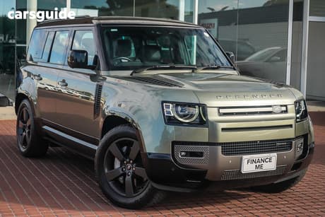 Green 2022 Land Rover Defender Wagon 110 D300 X-Dynamic Hse (220Kw)
