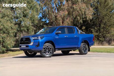 Blue 2021 Toyota Hilux Double Cab Pick Up Sr5 (4X4)