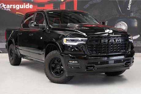 Black 2025 RAM 1500 Crew Cab Utility Limited Rambox Ho Hurricane