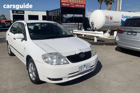 White 2004 Toyota Corolla Sedan ASCENT