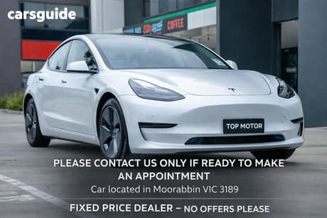 White 2020 Tesla Model 3 Sedan Standard Range Rwd