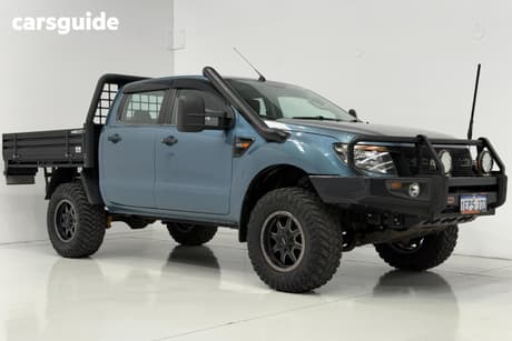 Blue 2014 Ford Ranger Dual Cab Utility Xls (4X4)