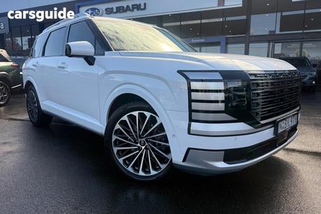 White 2025 Hyundai Palisade Wagon Calligraphy (8 Seat) Hev