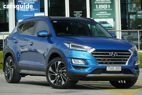 Blue 2018 Hyundai Tucson Wagon Highlander (Awd)